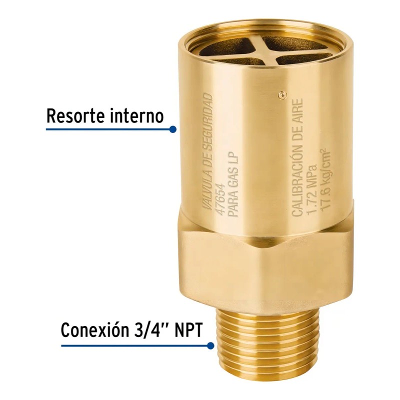 Válvula Externa De Seguridad Para Tanque Estacionario,3/4