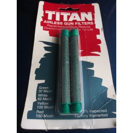 For Titan Titan 500-200-03 Filter Airless Spray Gun Coarse 30 Mesh Green New 2 Pack