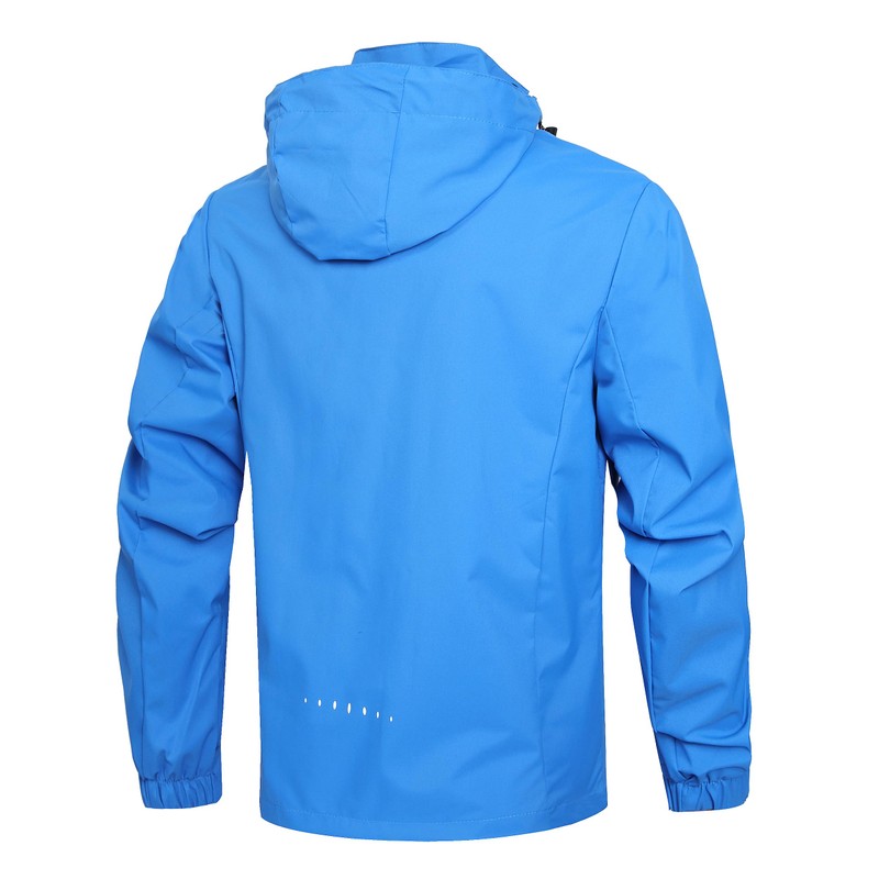 Hikevitang Men's Lightweight Waterproof Rain Jacket,Shell Hooded Outdoor Raincoat Hiking