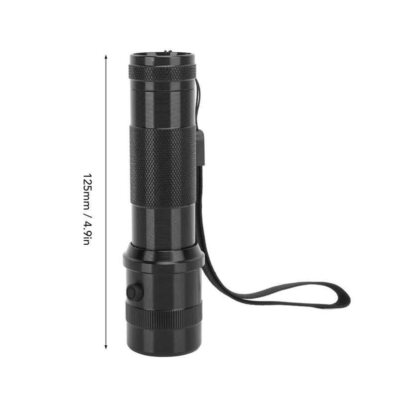 Asixxsix Multicolor LED Flashlight, 10 Colors RGB Flashlight IPX4 Waterproof