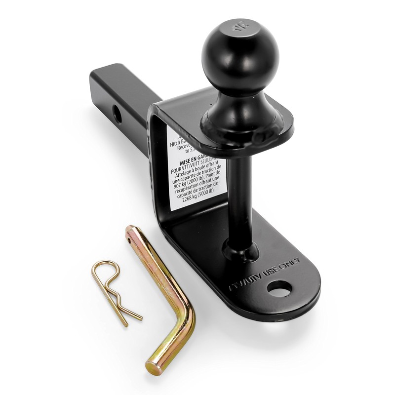 Black Boar ATV/UTV Mount with Hitch Ball and Winch Strap