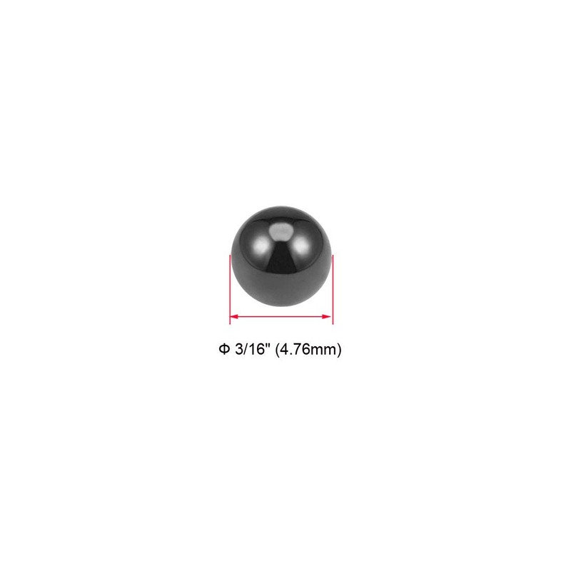 sourcing map 3/16 Inch Ceramic Bearing Balls, Si3N4 Silicon Nitride