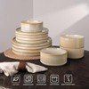 Famiware Star Dinnerware Set for 6, Stoneware Plates and Bowls