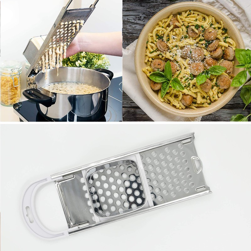 Stainless Steel Spaetzle Maker, Kitchen Pasta Cooking Tools, with Safety