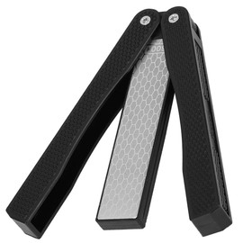 Double Sided Sharpener, Folding Pocket Knife Sharpening Stone Portable Garden Tool Sharpener for Axe Hatchet Lawn Mower Blade Garden Shears Chisels Spade Drills