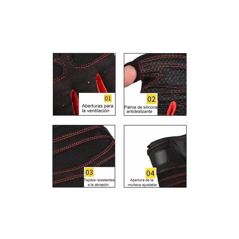 Guantes Gym Tacticos Pesas Crossfit Gimnasio Mujer Hombre