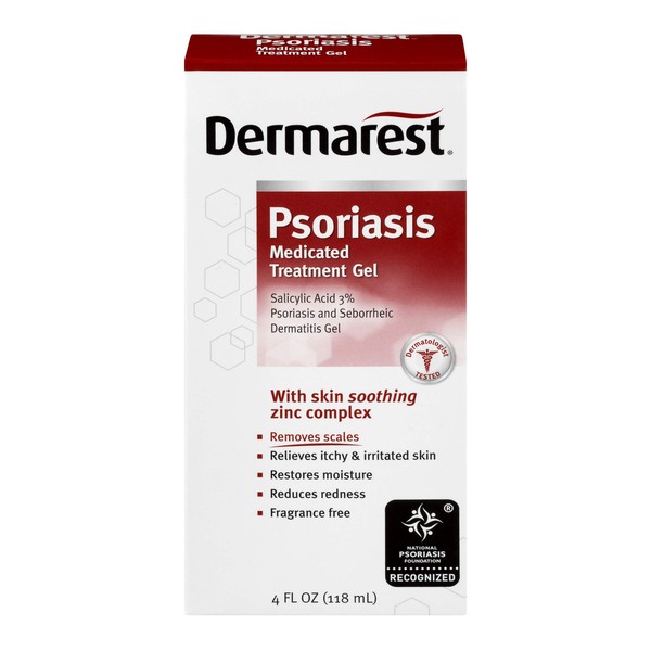 Dermarest Psoriasis Medicated Treatment Gel, Dermatologist Tested, 4 ounces,?(Pack of 6)