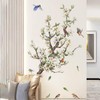 Wall Sticker White Blossom Flower Wall Sticker Birds on Tree