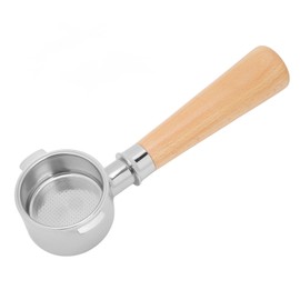 Coffee Portafilter Stainless Steel 51mm Basket Bottomless Portafilter Wood Handle Portafilter for ECO310 Coffee Machine A2 Beech