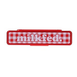 Milkfed GINGHAM CHOPSTICKS AND SPOON SET Chopsticks Set, red