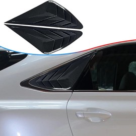 MUXEE 2Pcs Side Vent Window Louvers for Lexus RX 350 2010-2015/RX 450h 2010-2015 - ABS Print Sport Window Decorative Covers - Carbon Fiber (NOT FIT RX 350h/350L/450hl/500h)