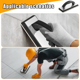 AOZBZ Grout Float, Small Concrete Trowel, (240 * 100mm) Grout Trowel, Grout Tools for Tile, Rubber Finishing Trowel, Grout Removal Tool for Masonry Stucco Drywall Concrete