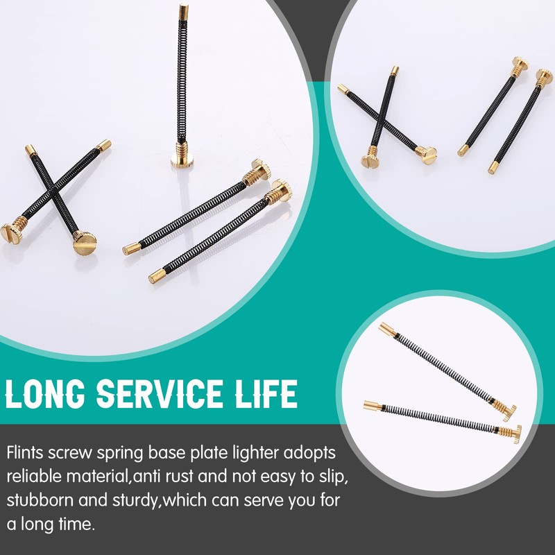 10 Pcs Lighter Replacement Repair Kit, Each Piece Includes Spring