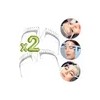 Regla Facial Microblading Plástico Para Diseño Cejas 2 Pz F