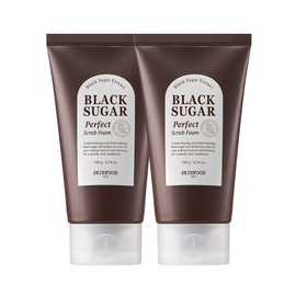 SKINFOOD Black Sugar Perfect Scrub Foam Double Set - SKINFOOD Black Sugar Perfect Scrub Foam Double Set