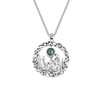 CENWA Inspired Necklace Scotland Standing Stone Pendant Necklace (green)