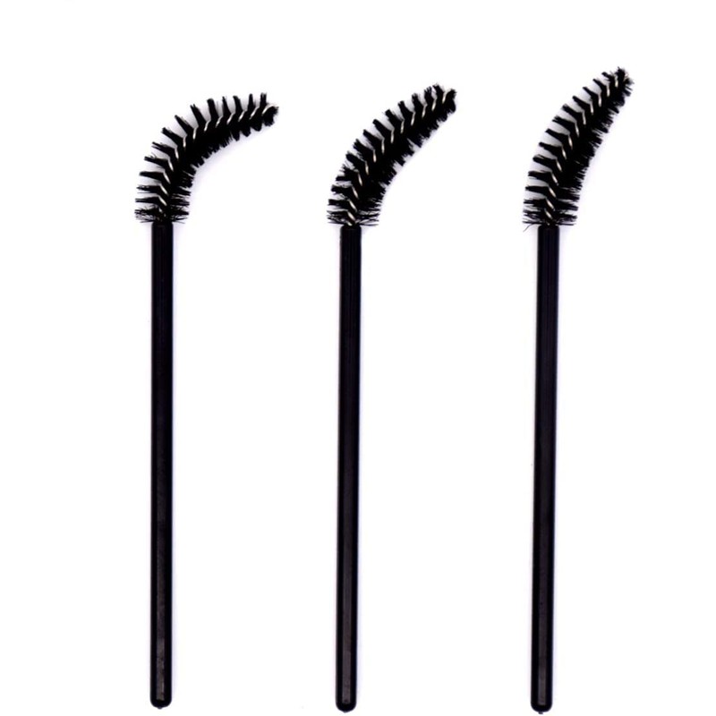 Pack of 100 Eyelash Brushes, Disposable Eyelash Brushes, for Makeup,