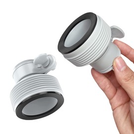 UTEFIF 2 Pieces Hose Conversion Adapter Set to Upgrade Filter Pumps and Salt Water System 1.25" to 1.5" Type Hose Adapter for Pool
