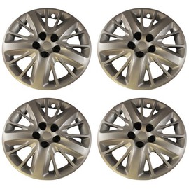 Set of 18" inch Chevy Impala Silver Lug Screw on Retention Hub Cap Wheel Covers 472-18S