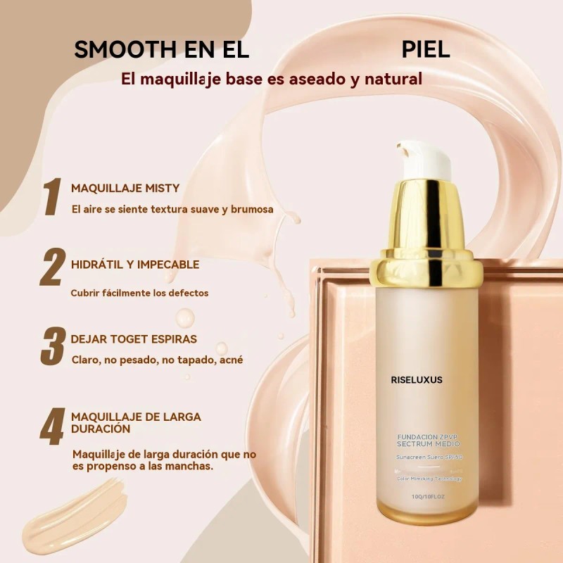 Re Base De Maquillaje Rise Luxus Ultrablend 4 En 1