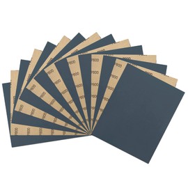 LYFJXX 9 x 11 Inch 15pcs Wet Dry Sandpaper, 800 Grit Waterproof Abrasive Sand Paper, Silicon Carbide Sandpaper Sheets for Metal Wood, Auto Polishing