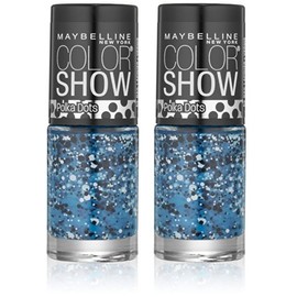 Maybelline Color Show Nail Lacquer - 95 Blue Marks The Spot - 0.23 oz (2 Pack)