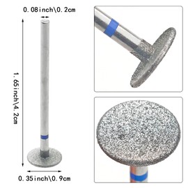 6PCS Sanding Disc Nail Drill Bits Replacement, Manicure Tools Removal and Clip Nails, Electric Foot File Replacement Head, Cracked Skin Callus Removal for Home Salon DIY