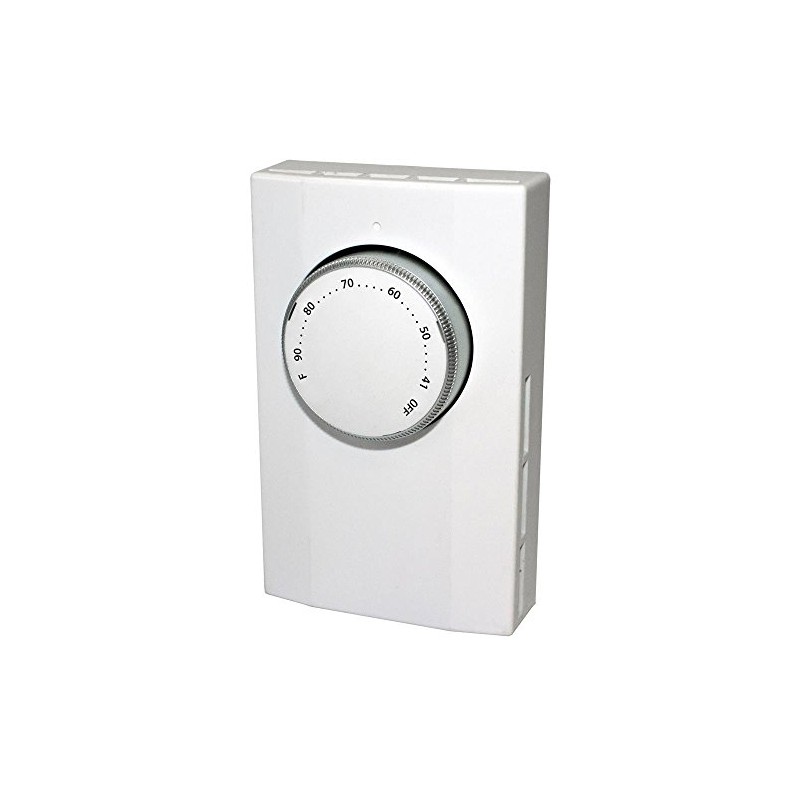 KING K102 Double Pole Line Voltage Thermostat, 120-277V, White