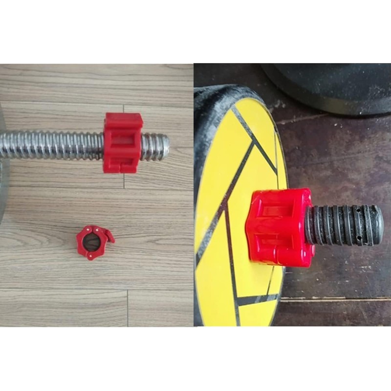 Tioamy Barbell Clamps Dumbbell Spinlock Collars Clips for Standard Weight