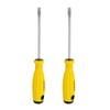 sourcing map 2pcs SL6 Flat Head Screwdriver 9.4" Magnetic Slotted