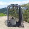 Black Collapsible Foldable Ventilated Insect Light Transmission Mesh Cage House
