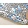 QIHANG Silver Foil Mosaic Square Lattice Background Flicker Wallpaper Gold