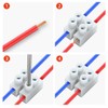 HRLORK Terminal Block 12 Way Electrical Connector Block Strip Dual