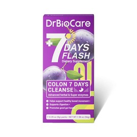 DrBioCare Colon Cleanse Supplement, 7 Days Flash Series, Supports Digestive Health & Nutrient Absorption, Detox & Cleanse, Promote Bowel Regularity Fitness Edible, better Healthcare Dietary Vitamin - Quantity: 1 box