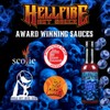Hellfire Blueberry Hell Hot Sauce with Carolina Reaper Peppers, Gourmet,