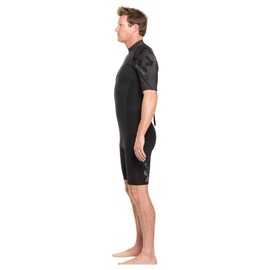 BARE 2MM Revel Men's Shorty Wetsuit | Combines Comfort and Flexibility | Made from a Blend of Neoprene and Laminate | Designed for All Watersports Including Scuba Diving and Snorkeling | Grey - LL