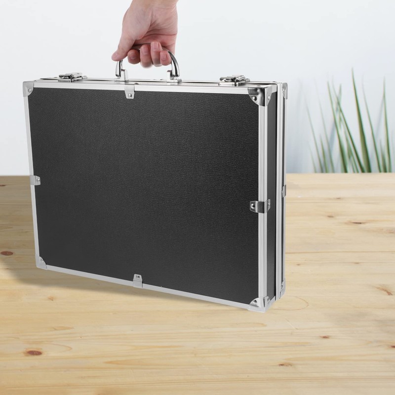 SUPVOX Aluminum Hard Case Briefcase Box Lockable Flight Case Portable
