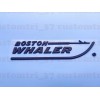 Unbranded 2pcs Matte Black BOSTON WHALER EMBLEM NEW 8-3/4" X