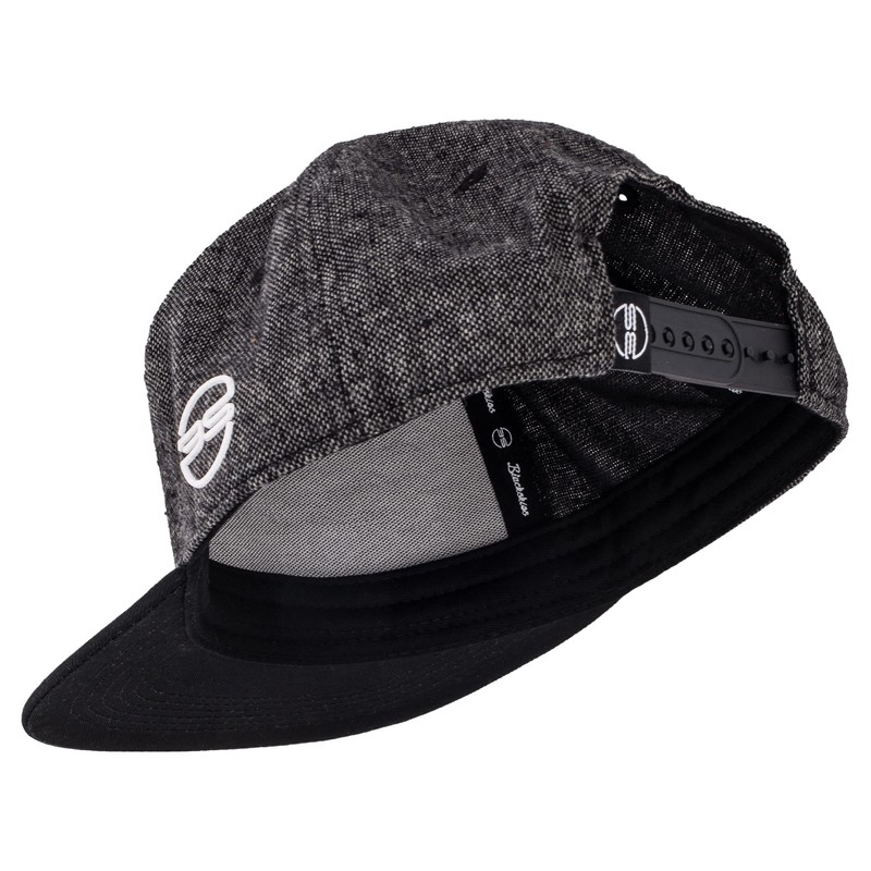 Blackskies Snapback cap, black, brown, grey wool screen, unisex premium