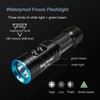 Sea frogs Underwater Diving Flashlight, 900 Lumens, 100M Waterproof, Black