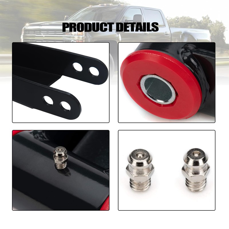 TUNTUN 2-3" Suspension Rear Drop Lowering Shackles Kit Compatible With