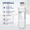 Crystala Filters Water Filter LT1000P, Water Filter ADQ747935 for LG