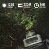 Coast FL95R 1250 Lumen Rechargeable Plus LED Headlamp with Green,