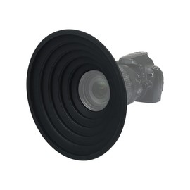 ds. distinctive style Rubber Reflective Reversible Folding Lens Hood Compatible with Nikon/Canon/Pentax/Sony 70-90mm Camera Lens