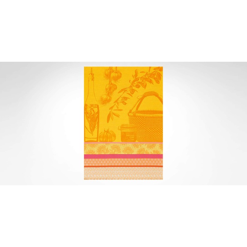 Le Jacquard Français Saveurs de Provence Citron 20873 Tea Towel