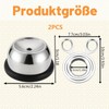 Set of 2 Stainless Steel Egg Openers, 1 Egg Topper