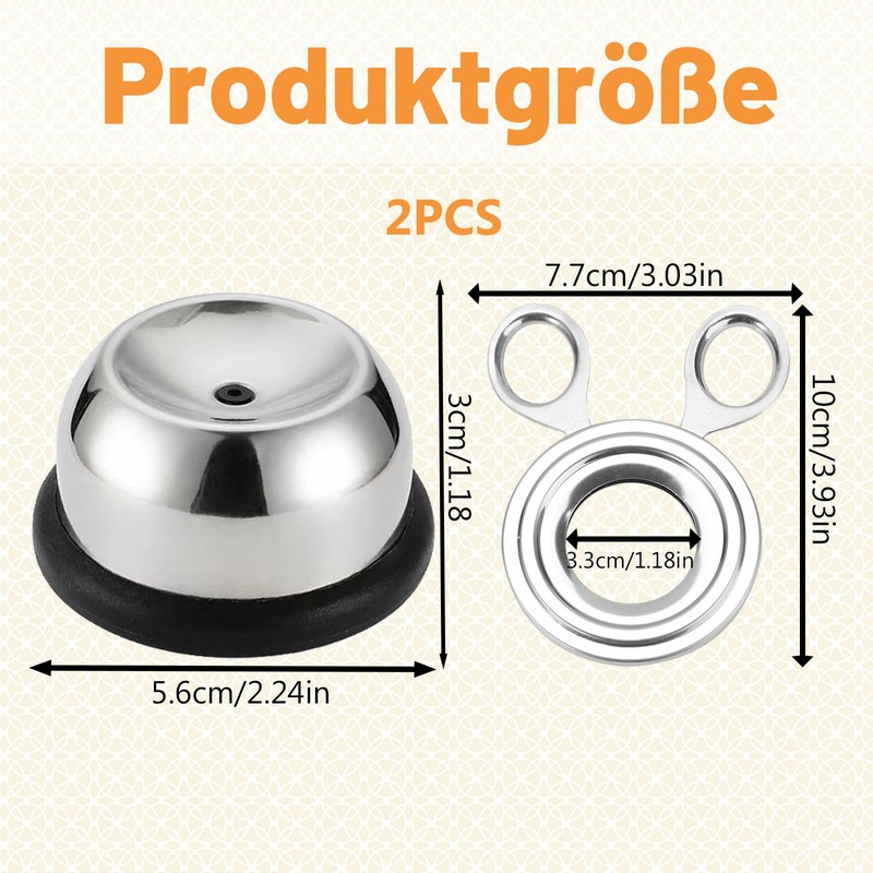 Set of 2 Stainless Steel Egg Openers, 1 Egg Topper