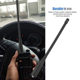 Radio SMA Socket Antenna 6W Walkie Talkie Antenna SMA Socket UHF/VHF 136-174/400-520 MHz for Baofeng UV5R UV-82 GT-3