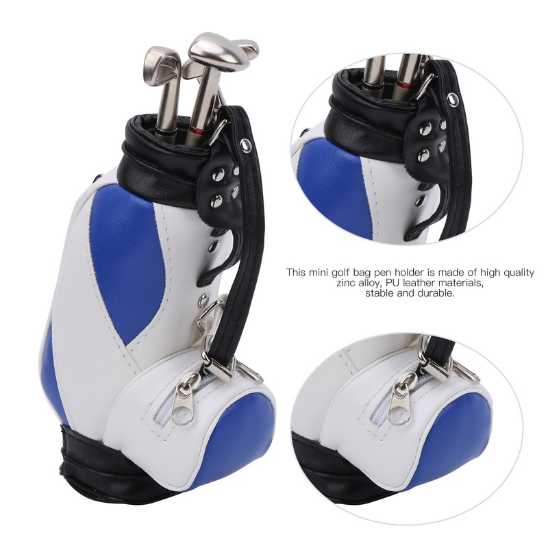 Mini Golf Pens Holder with Pen for Desk Decoration Golf