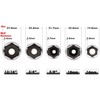 CASOMAN 3/8-Inch Drive Spark Plug Socket Set, 6-Point, 5/8-Inch, 3/4-Inch,